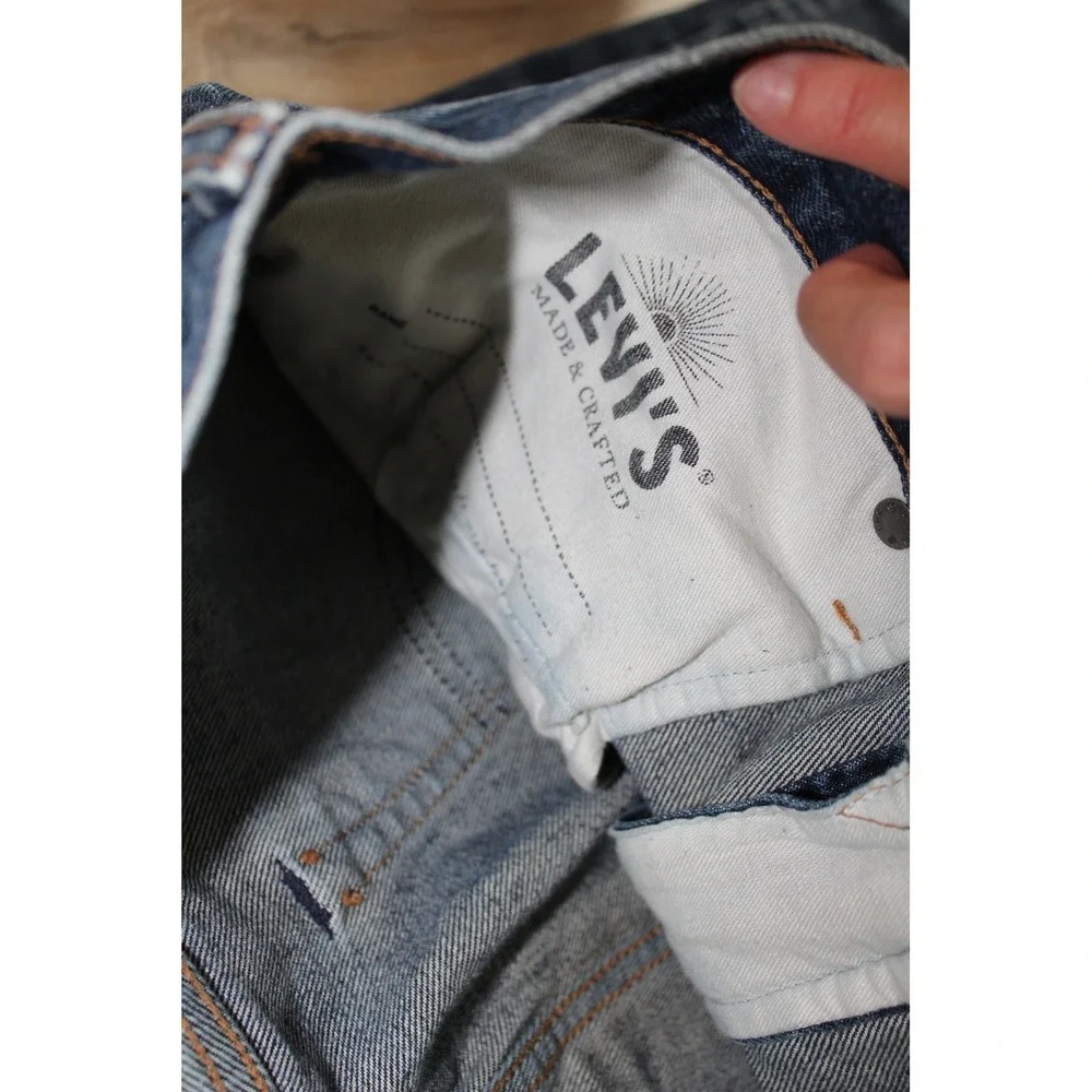 Levi's‎ Blue Label Made & Crafted 502 Taper Jeans Men's 34x32 Dark Indigo